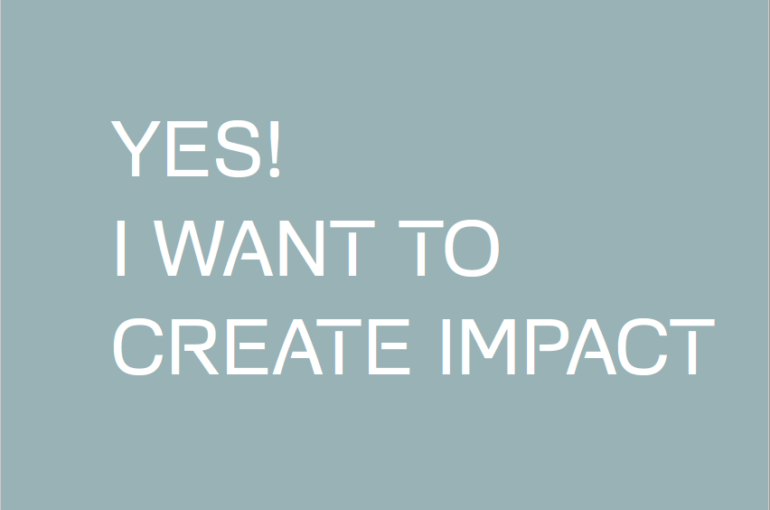 Why not create impact together?