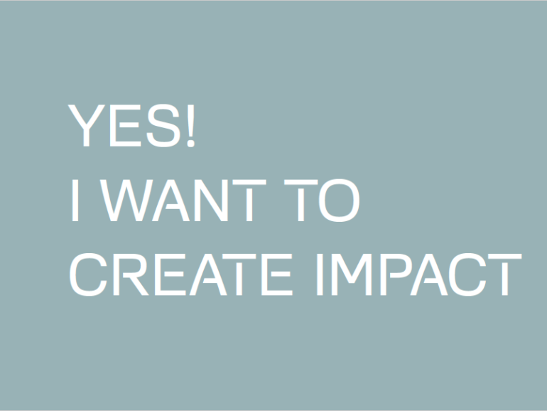 Why not create impact together?