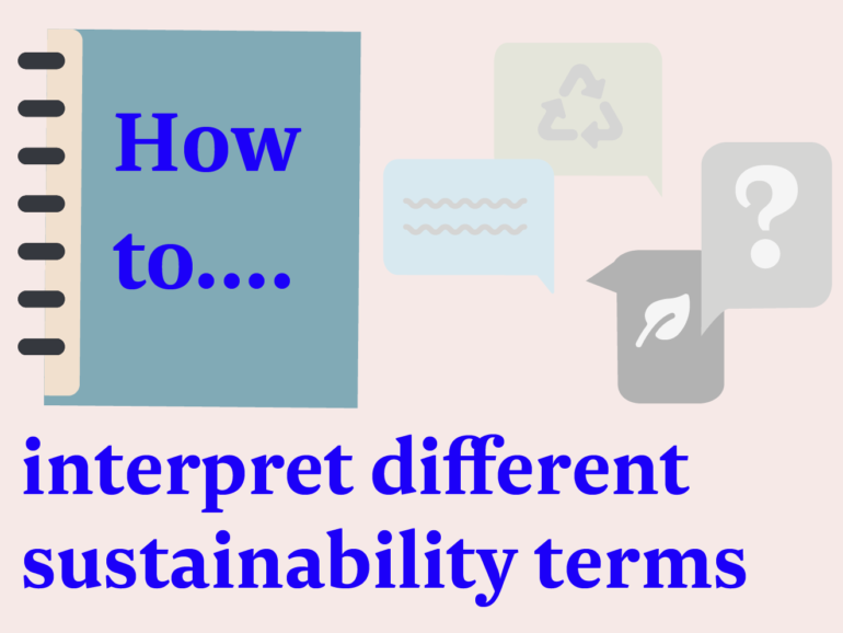 How to… interpret different sustainability terms